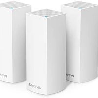 LINKSYS 领势 WHW0303 三频2200M 千兆Mesh分布式无线路由器 WiFi 5 三个装 白色