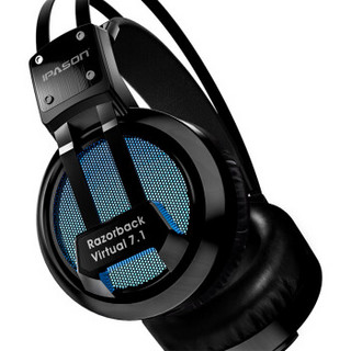 攀升 MP-X3 游戏耳机电竞 有线耳机虚拟7.1声道 立体环绕耳机 降噪麦克风幻彩背光 黑色