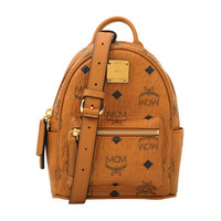 MCM 女士 时尚干邑色Essential Visetos系列超迷你斜挎包 MWR9ASE28CO001