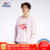 Reebok运动经典HART SWEATER男女卫衣JDV73 GF7085_粉色 A/XS