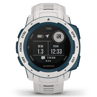 佳明 GARMIN 时尚手表潮汐版升级-本能浪潮白 GPS蓝牙多功能跑步智能运动表心率防水军表