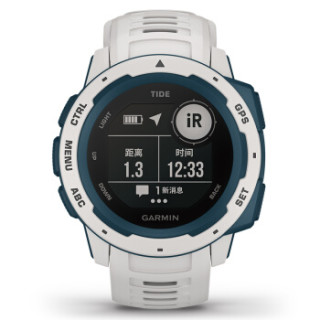 佳明 GARMIN 时尚手表潮汐版升级-本能浪潮白 GPS蓝牙多功能跑步智能运动表心率防水军表