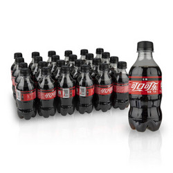 可口可乐 Coca-Cola 零度 Zero 汽水 碳酸饮料 300ml*24罐 整箱装 可口可乐出品 新老包装随机发货 *3件