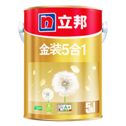 立邦 NIPPON PAINT 金装净味五合一内墙乳胶漆 5L