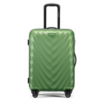 卡米龙万向轮拉杆箱箱子密码箱个性防刮擦纹路行李箱女旅行箱男GD8*84002树叶绿25英寸托运箱