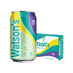 Watsons 屈臣氏 屈臣氏（Watsons）苏打汽水低糖低卡莫吉托味无酒精鸡尾酒调酒汽水推荐 330ml*24罐 整箱装