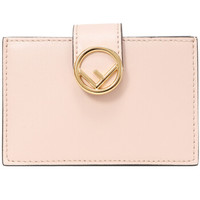 FENDI 芬迪 【商品自带包装盒】 KAN I F女士裸粉色牛皮卡片套卡包 8M0301 A0KK F136T