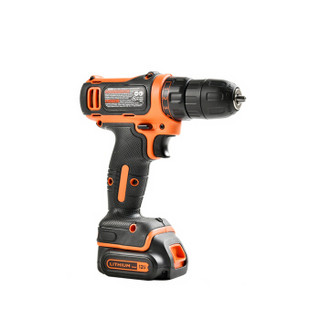 百得（BLACK&DECKER）12V锂电电钻 多功能电动工具箱套装BCPK1249C