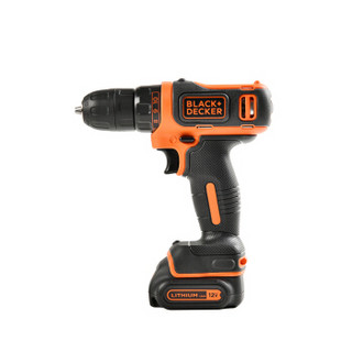 百得（BLACK&DECKER）12V锂电电钻 多功能电动工具箱套装BCPK1249C