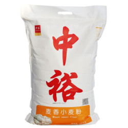 中裕(ZHONGYU)面粉 麦香小麦粉10kg 中筋面粉 包子馒头云吞饺子粉 麦香味浓郁 *3件