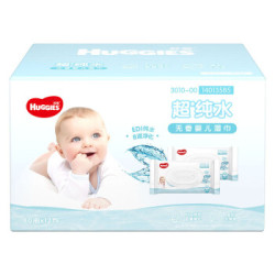 HUGGIES 好奇 纯水婴儿除菌湿巾80抽 12包 *5件