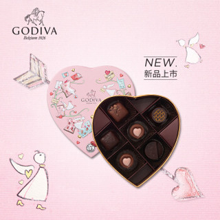 歌帝梵（GODIVA） 至爱巧克力心形礼盒6颗装 女神节礼物