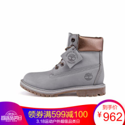 Timberland添柏岚女鞋新款户外防水6英寸鞋靴|A1BK7 A1BK7W/灰色 36