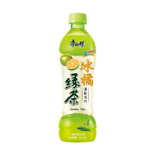 康师傅绿茶500ml*15冰橘绿茶瓶装 茶饮料整箱装