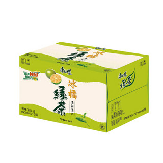 康师傅绿茶500ml*15冰橘绿茶瓶装 茶饮料整箱装