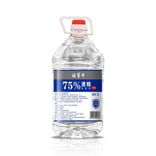 佳佰 75%酒精乙醇消毒液 家用酒店衣物杀菌除菌液 消毒水5L*1