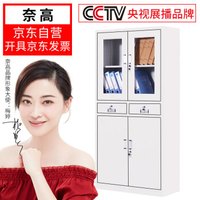 奈高 NG文件柜办公柜钢制铁皮柜资料柜档案柜储物柜中二斗文件柜加厚款