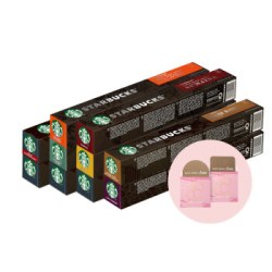 星巴克 家享咖啡 Nespresso送礼力荐胶囊咖啡90颗装 瑞士进口 随机发货