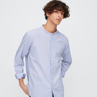 UNIQLO 优衣库 427383 男款条纹立领衬衫