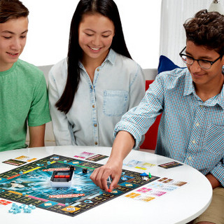 孩之宝(Hasbro)儿童玩具 地产大亨富翁电子银行升级版 家庭互动儿童游戏玩具B6677