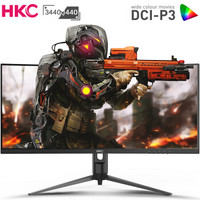 HKC 惠科 C349U 34英寸 VA显示器（3440×1440、1500R、100Hz、FreeSync）