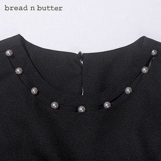 系带蝴蝶结雪纺衫bread n butter夏季女装无袖钉珠上衣