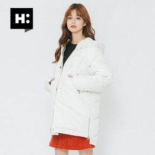 H:CONNECT秋冬季新款女式装加厚中长羽绒服外套 M 022