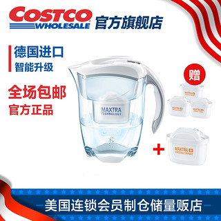 BRITA碧然德Maxtra+去水垢专家滤芯2入 滤水壶3.5L白色Costco直营