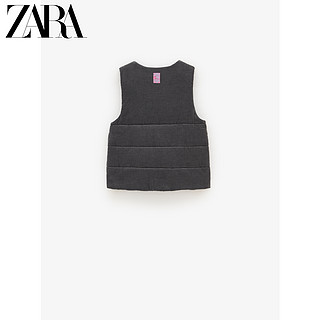 ZARA【打折】 新款 女婴幼童  双面背心外套 05854563807 深灰色 73cm