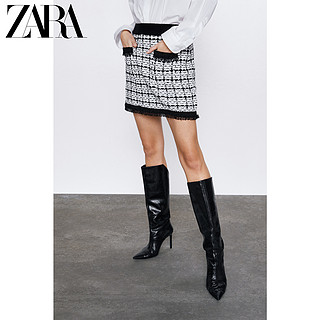 ZARA 新款 女装 斜纹软呢迷你裙 08146129093