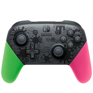 Nintendo 任天堂 海外版 pro 游戏手柄 粉绿喷射战士款
