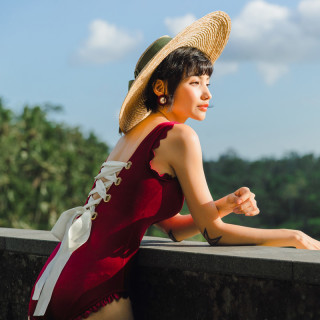 Ylsswim 昱浪舒泳衣 Ylsswim 昱浪舒女子三角连体度假游泳衣yls1462 报价价格评测怎么样 什么值得买