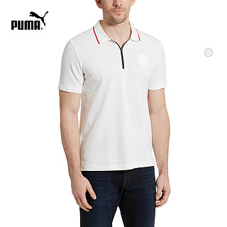 PUMA 彪马 Scuderia Ferrari 男士短袖Polo衫 575240 白 XS