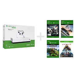 Xbox One S 1TB 游戏主机 + 全数字版 游戏套装