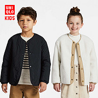 UNIQLO 优衣库 童装/男童/女童 仿羊羔绒摇粒绒压线两面穿茄克 421842