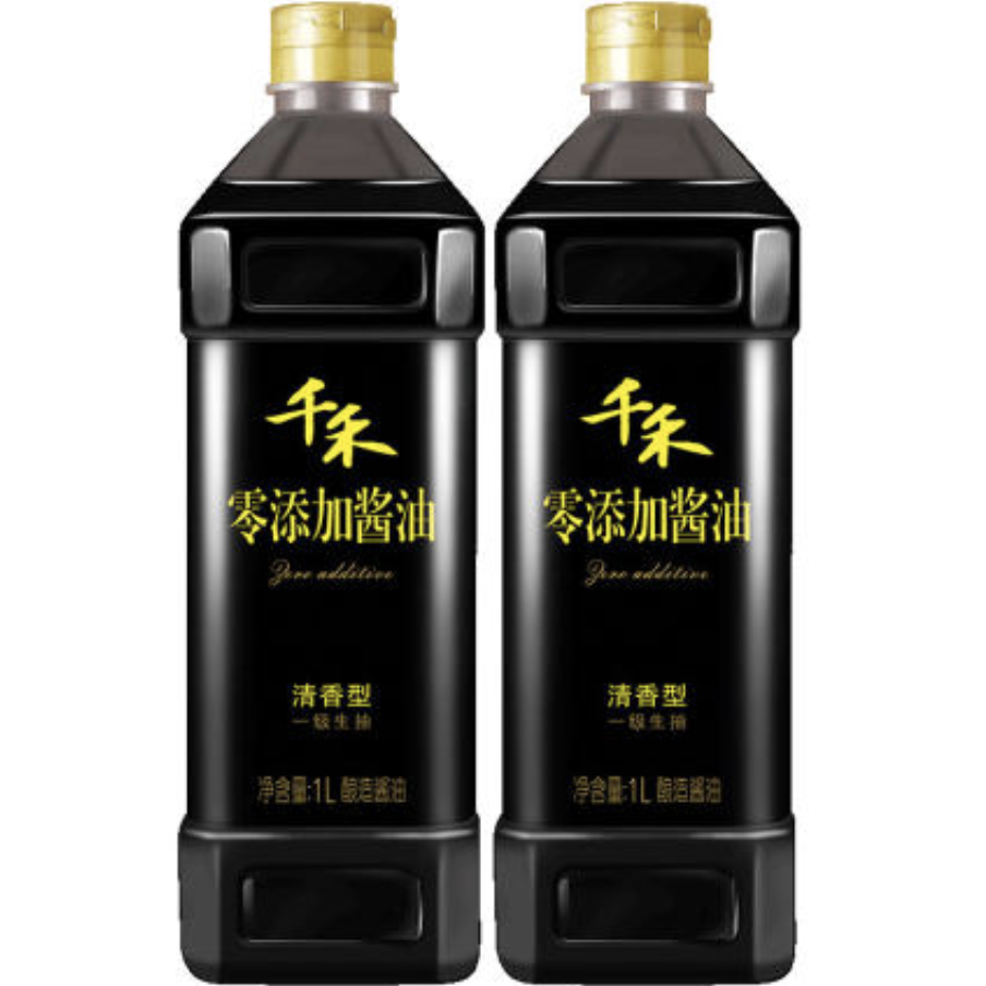 千禾清香型酱油一级生抽佐餐蘸料凉拌调味1l2