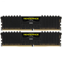 USCORSAIR 美商海盗船 复仇者LPX系列 DDR4 3000MHz 台式机内存 马甲条 黑色 64GB 32GBx2