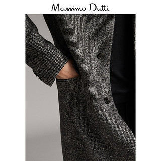 Massimo Dutti 02401301802 男式羊毛混纺大衣