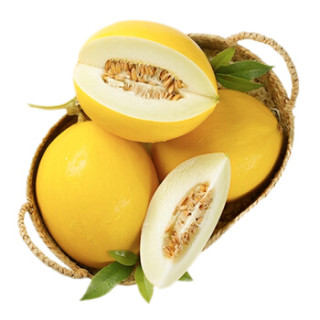 黄金蜜瓜 2个 约4kg 新鲜水果