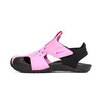 耐克（Nike）童鞋 Sunray Protect女童包头沙滩鞋凉鞋943826-602 粉色/黑色01Y/32码