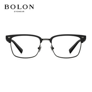 暴龙BOLON近视眼镜框男款商务D形板材合金光学镜架BJ6051B11