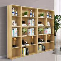 中伟木质书架现代书房书柜收纳柜学生储物柜置物架办公文件柜展示柜A+B+C款