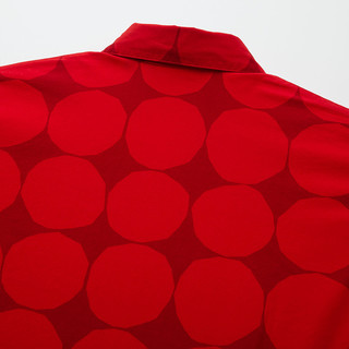 UNIQLO 优衣库 女装全棉中长款连衣裙 426654 红色 M