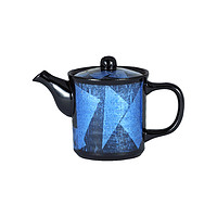日本 九谷烧 银彩 旨茶壶 HH（带滤网） 颜色：蓝色、容量：530ml
