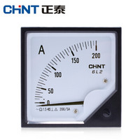 正泰（CHNT）6L2-A 安装式电流表 指针表 指针式交流电流表 200/5A