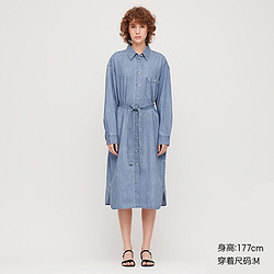 UNIQLO 优衣库 4260310 女装衬衫连衣裙