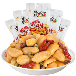 黄飞红 麻辣花生210g*5袋 黄飞鸿花生米坚果零食 麻辣炒炸花生米 *4件