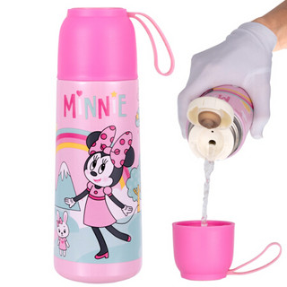 迪士尼（Disney）HM8096N 304不锈钢儿童保温杯 450ml 粉色 *2件
