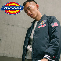 Dickies 徽章充棉棒球夹克外套 男式插肩袖 厚棉服 棉服男DK007005 海军蓝 S