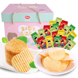 汪涵代言!口水娃薯片大礼包6包240g *2件